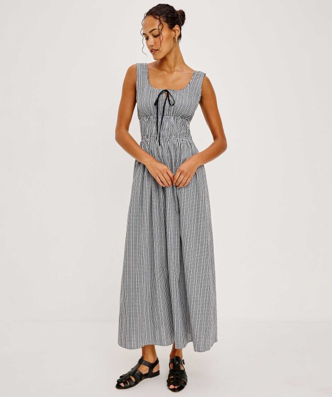 Rails Jordie Gingham Maxi Dress