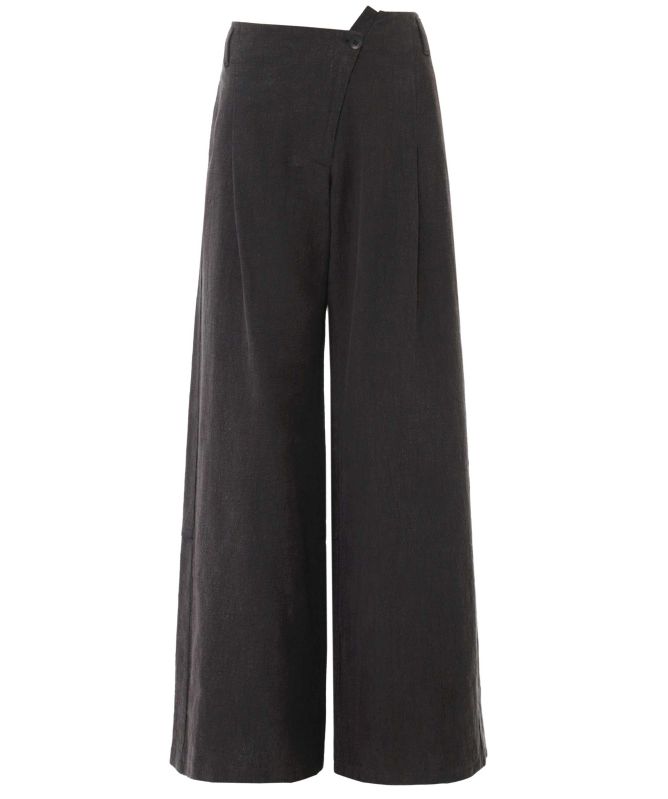 Lurdes Bergada Ramie Wide Leg Trousers