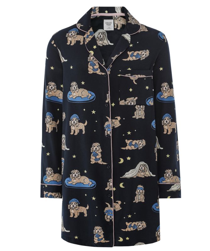 Chelsea Peers Cockapoo Snooze Print Nightshirt