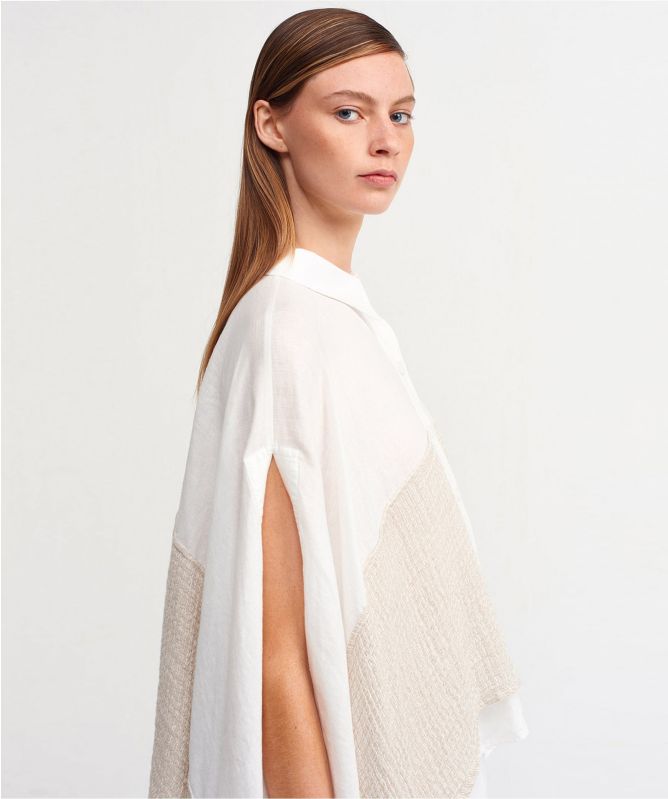 NU London Drape Textured Linen Jacket
