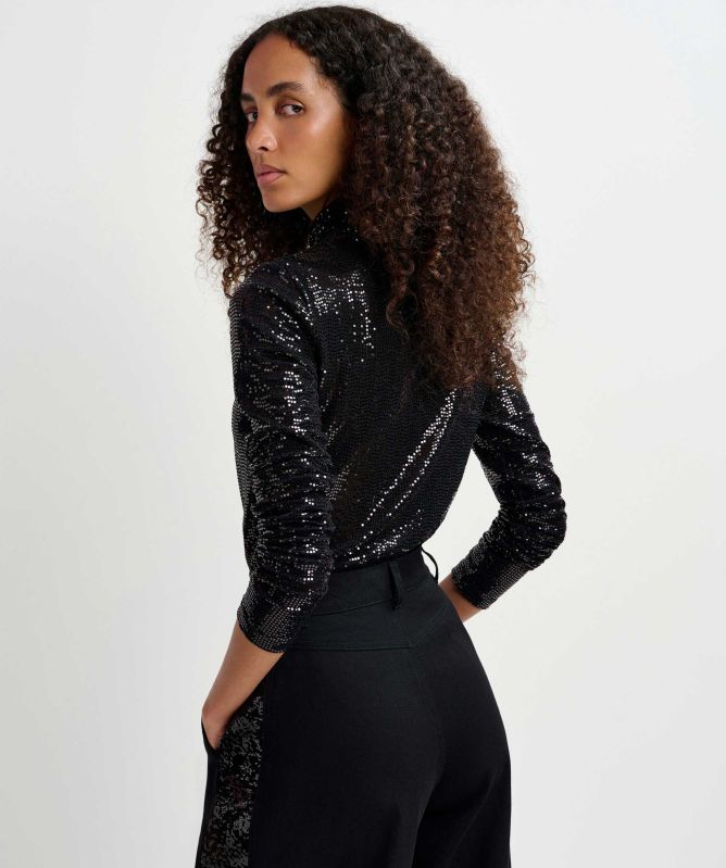 Essentiel Antwerp Stretch-Jersey Turtleneck Gong Top