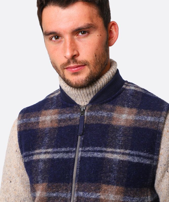 Hartford Plaid Wool Gilet
