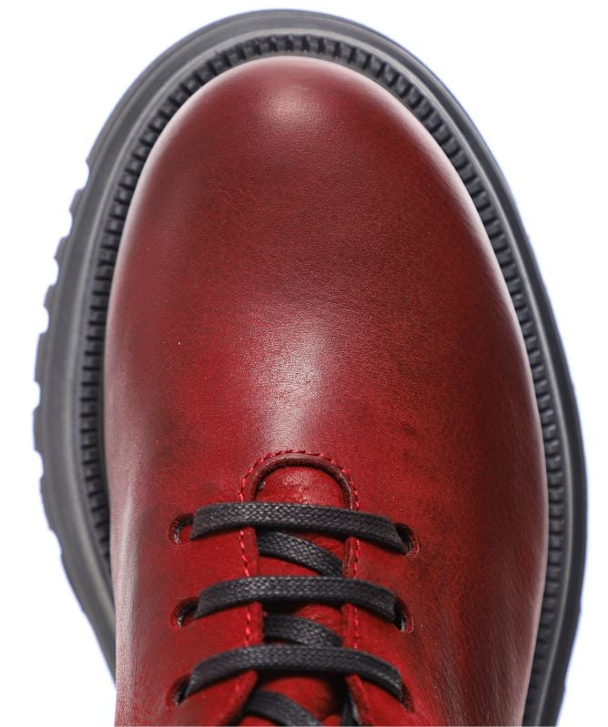 Lofina Gasoline Lace Up Leather Boots