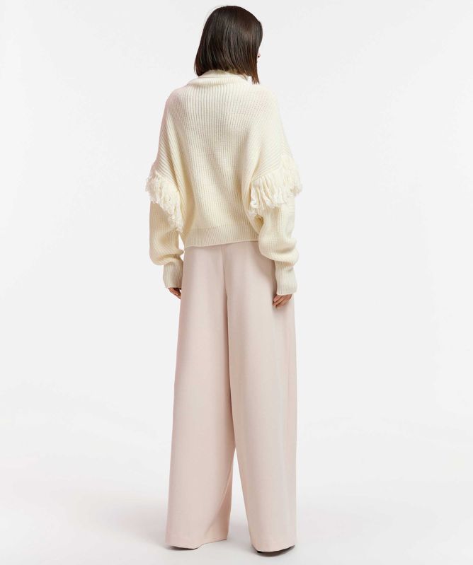 Essentiel Antwerp Ejoy Turtleneck Jumper With Fringes