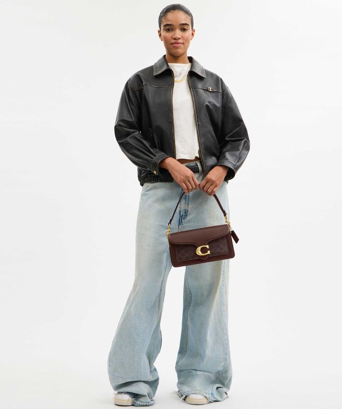 Coach Signature Canvas Tabby 26 Shoulder Bag