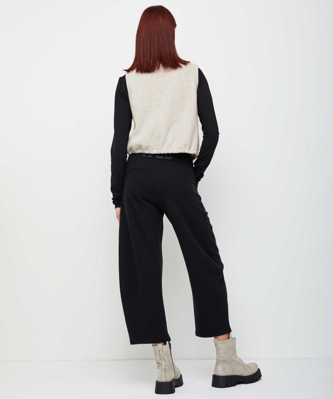 Lurdes Bergada Fleece Curved Leg Trousers