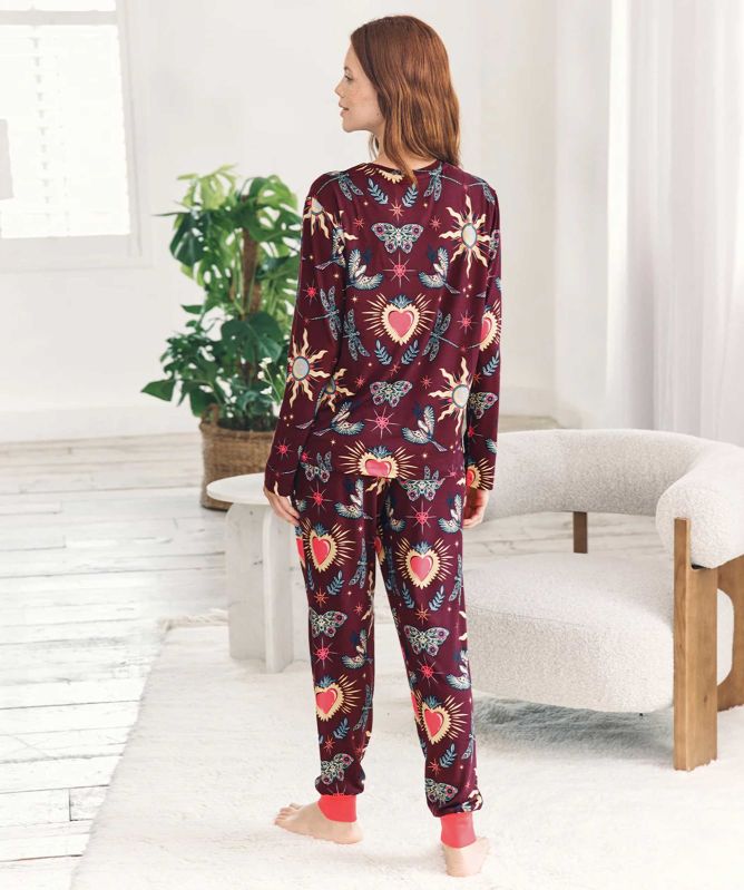 Chelsea Peers Enchanted Glade Print Long Pyjamas