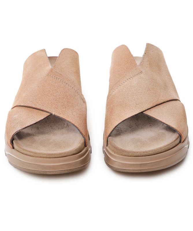 Lofina V Front Suede Sandals