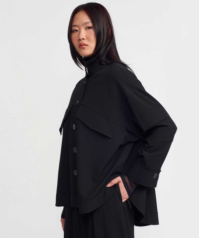NU London Oversized Button Front Jacket