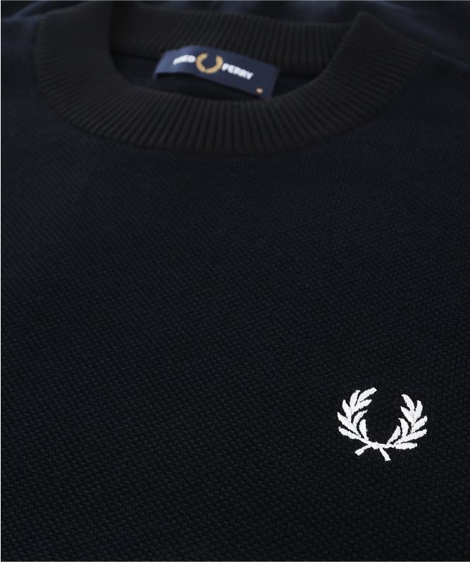 Fred Perry Knitted Tipped Cuff T-Shirt K1530 608