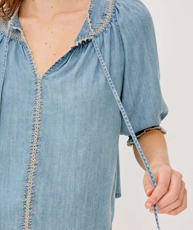 Rails Belina Tie-Neck Blouse