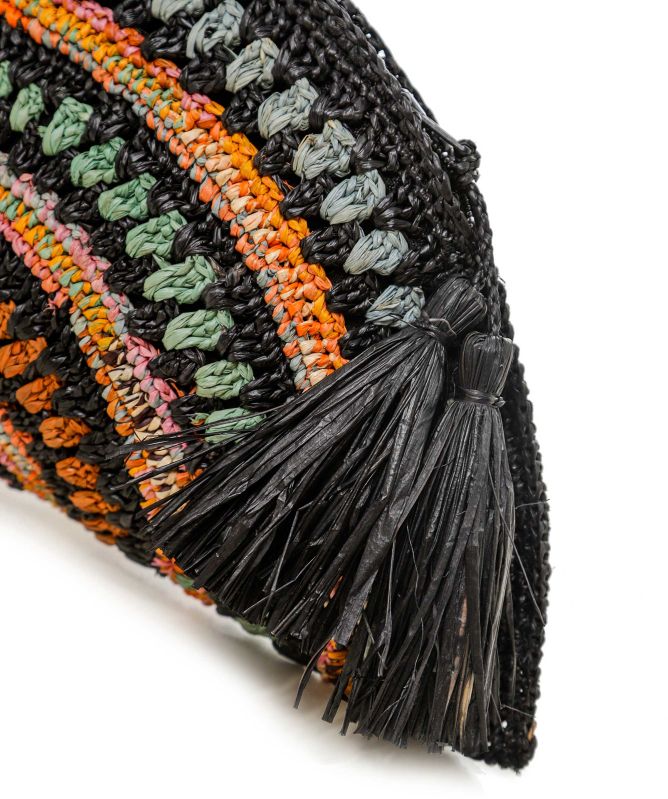 Rabarany Handwoven Half Moon Clutch