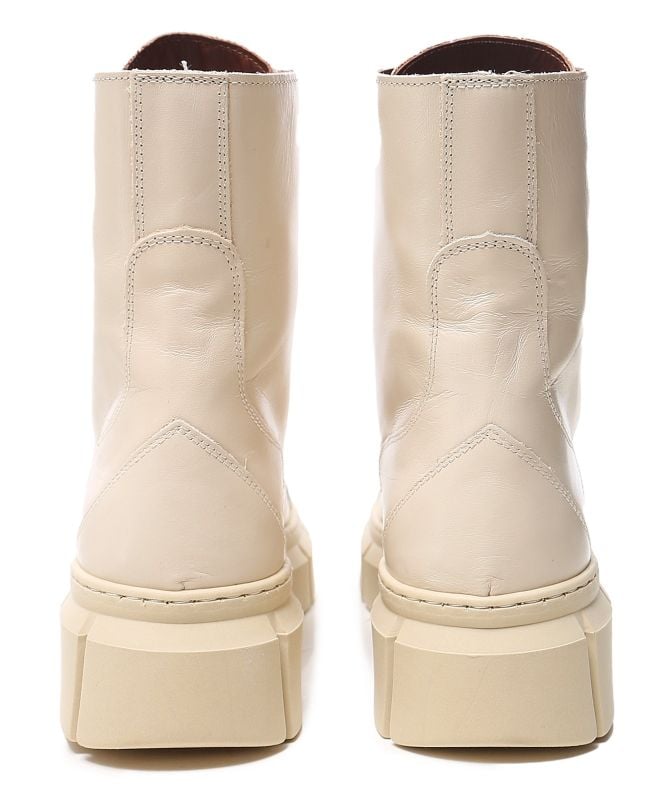 ALOHAS Can Can Leather Combat Boots