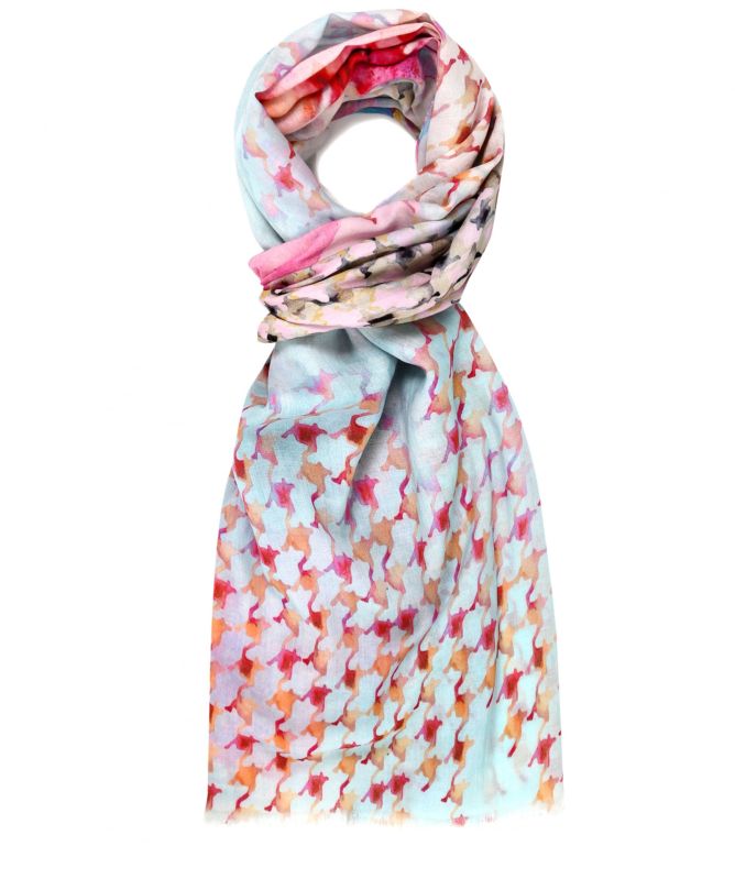 Ahujasons Pastel Floral Print Scarf