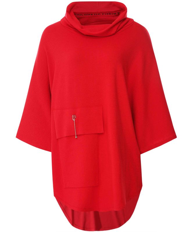 Philomena Christ Cowl Neck Poncho