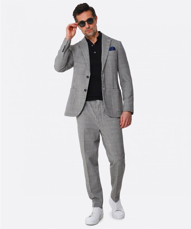 Circolo 1901 Stretch Cotton Dogtooth Jacket