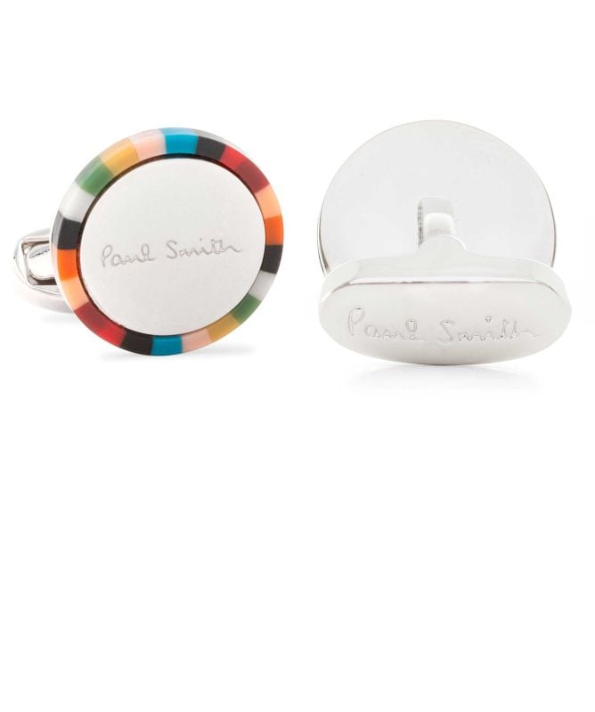 Paul Smith Circle Signature Stripe Cufflinks