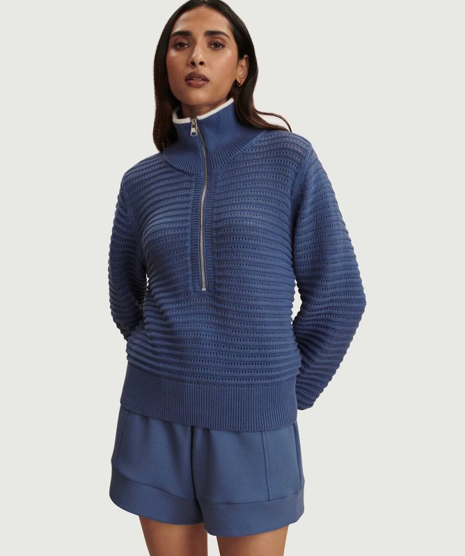 Varley Morwenna Half-Zipper Knit