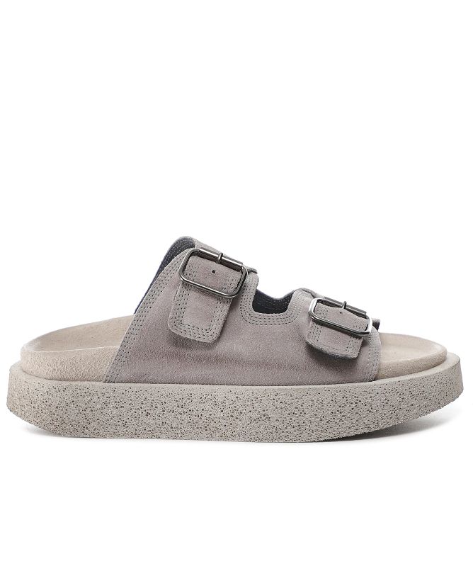 Lofina Suede Buckle Sandals