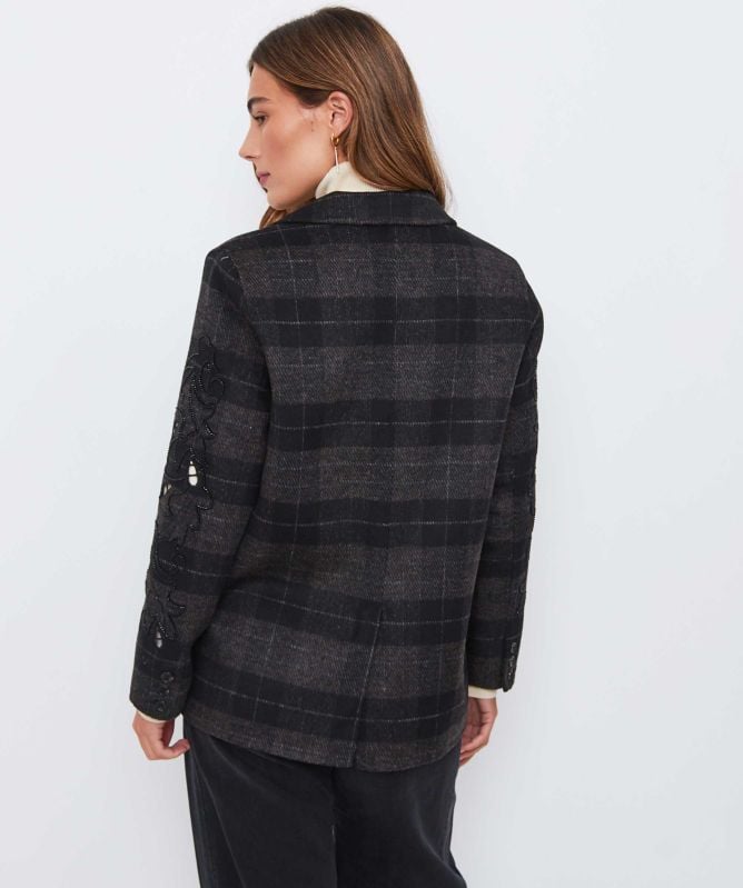Me369 Kinsley Embroidered Wool Jacket