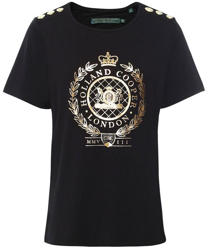 Holland Cooper Ornate Crest Tee