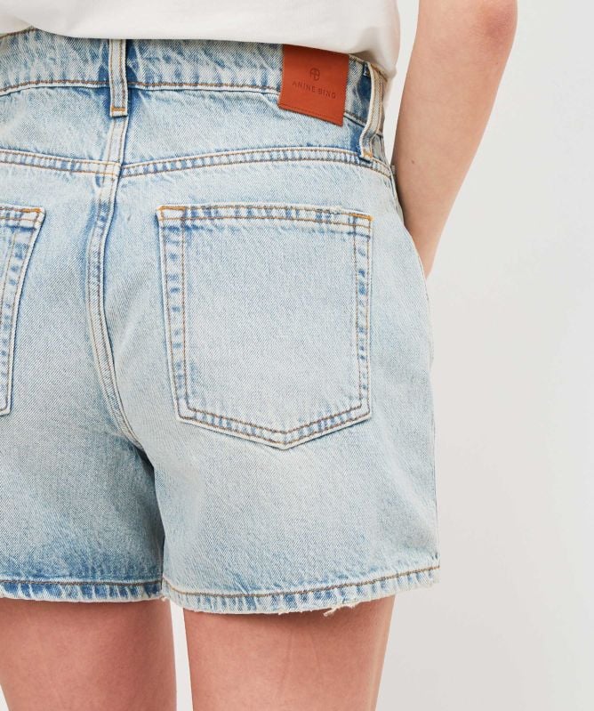 Anine Bing Dalton Denim Shorts