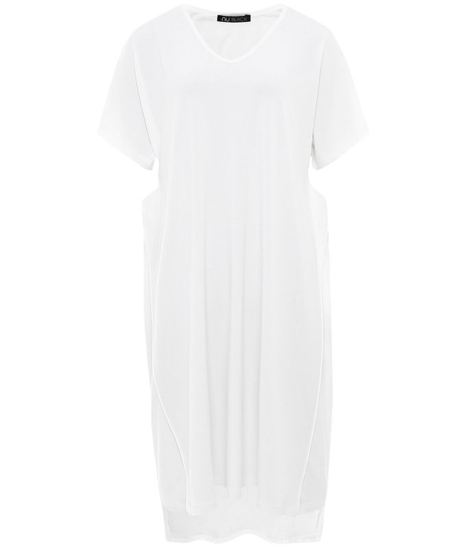 open lace back dress Women's T Shirt Dress - Organic Cotton