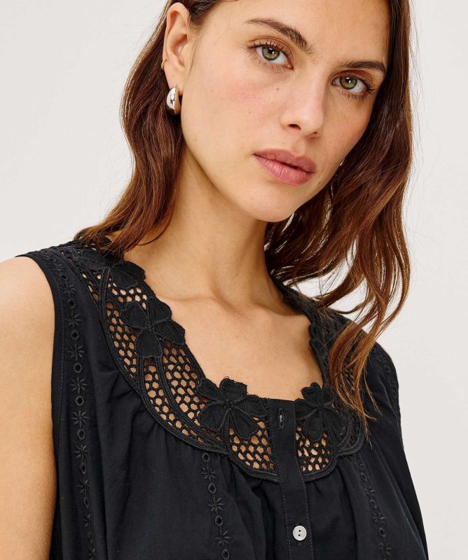 Rails Lorina Embroidered Maxi Dress