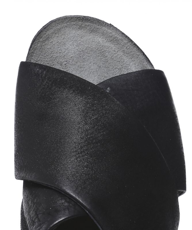 Lofina Leather Wedge Sandals