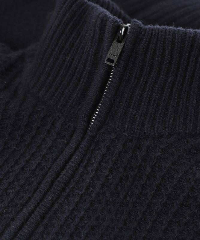 BOSS Kenter Zipper-Neck Knitted Sweater