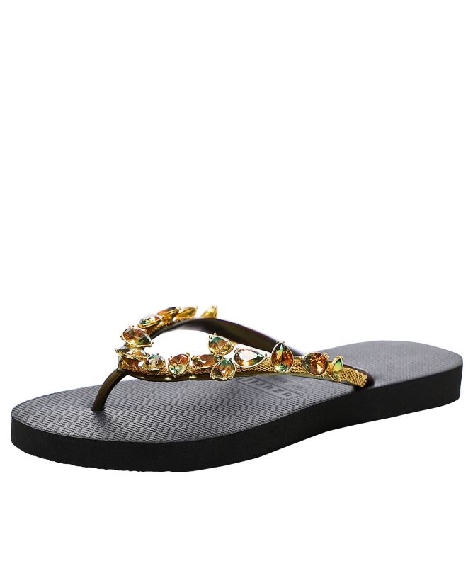 Uzurii Alexia Crystal Flip Flops