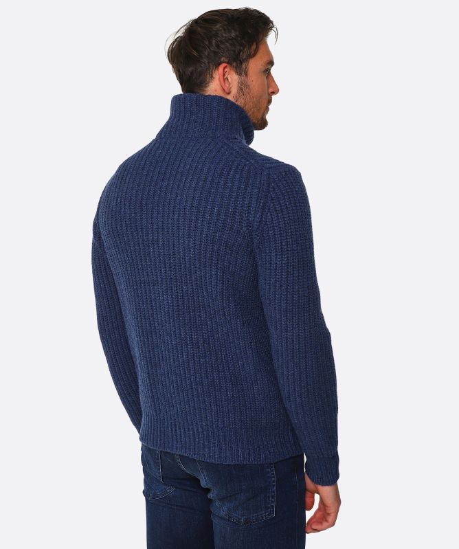 8egreedy ロンT ネイビー　XSサイズ　ガンマ2号 Gran Sasso Wool Cashmere Zip Cardigan | Jules B