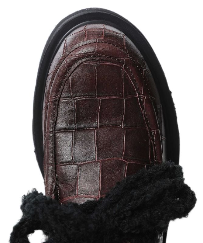 Patrizia Bonfanti Ingy Croc Laced Shoes