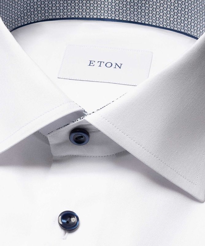 Eton Contemporary Fit Geo Twill Shirt