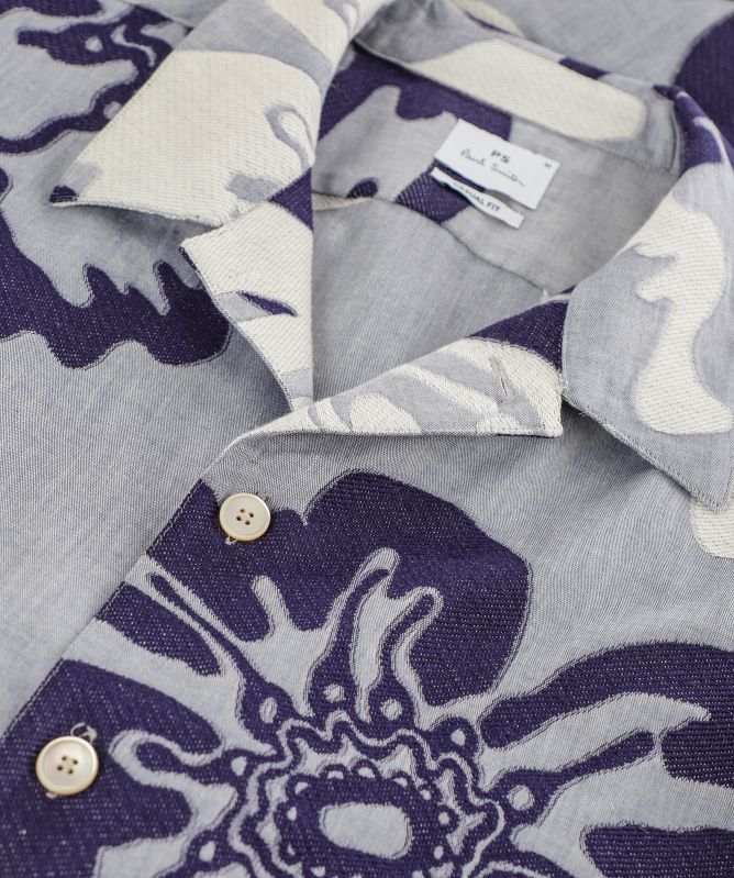 Paul Smith Floral Jacquard Short-Sleeve Shirt