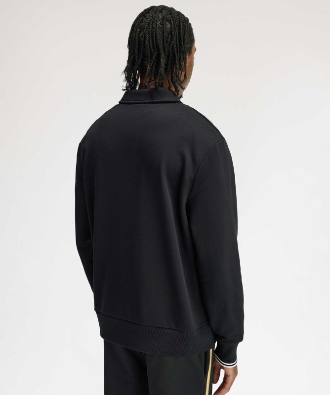 Fred Perry Half Zipper Collared Sweatshirt