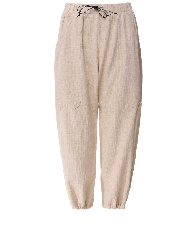 Lurdes Bergada Linen Mix Drawstring Pants