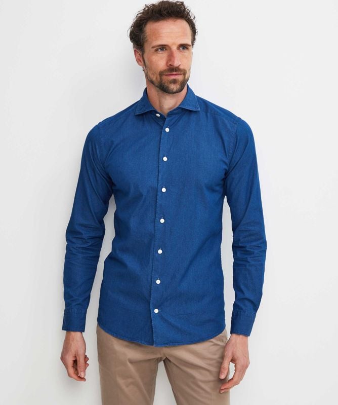 Eton Slim Fit Denim Shirt