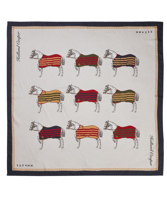 Holland Cooper Nine Horse Silk Scarf