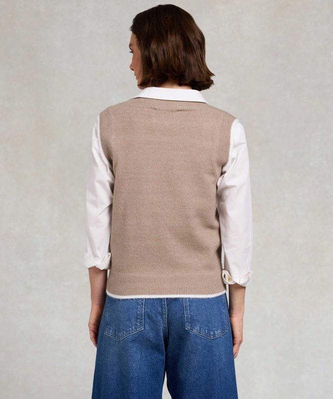 Holland Cooper Cecilia Knitted V-Neck Tank