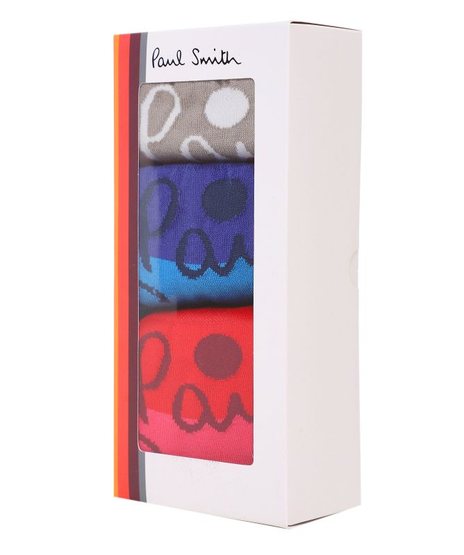 Paul Smith Patterned Logo Socks Three Pack