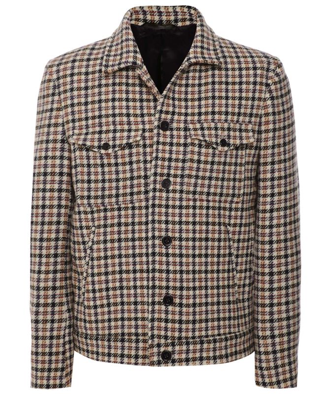 J. Blades Wool Check Jacket
