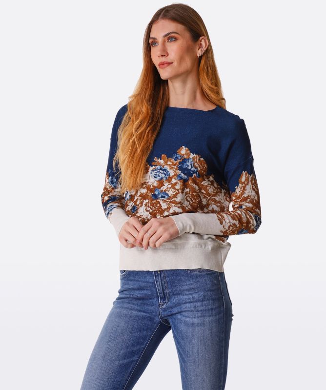 High Narrate Floral Sweater