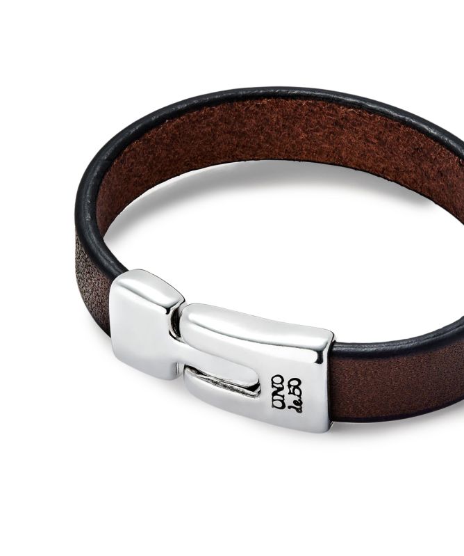 UNOde50 Leather Clasp Bracelet