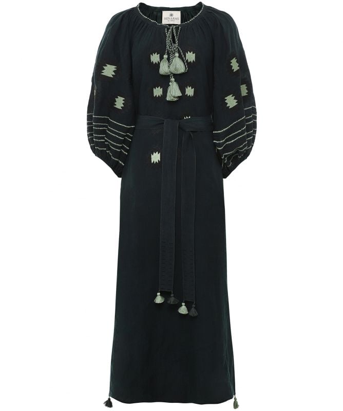 Benaras Sylvia Veronica Linen Dress