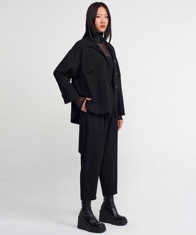 NU London Oversized Button Front Jacket