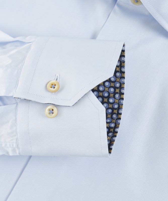 Stenstroms Slimline Print Trim Shirt