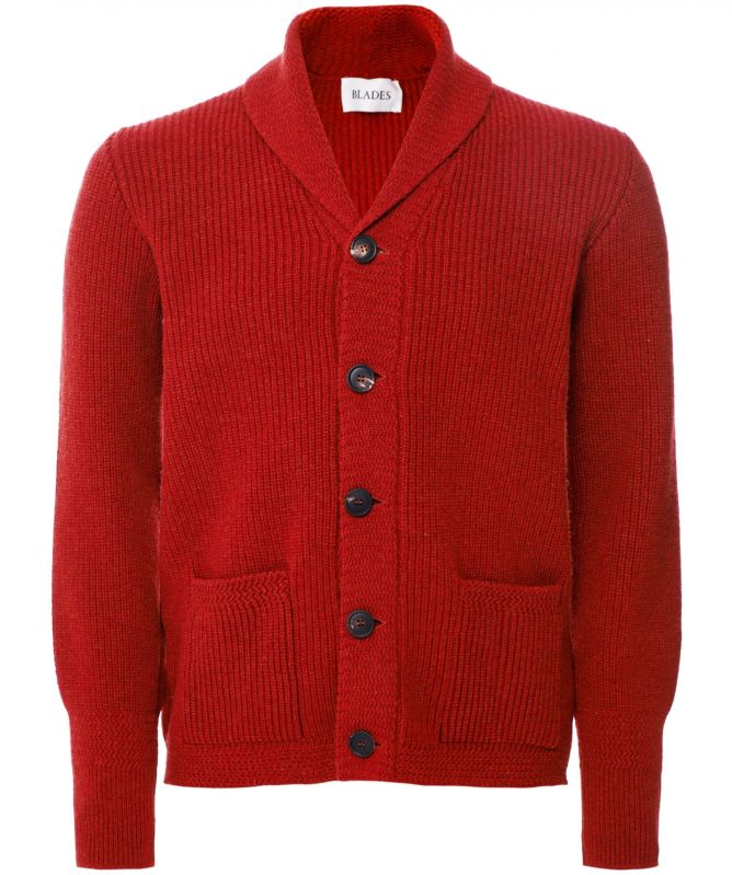 J. Blades Lambswool Jamie Shawl Cardigan