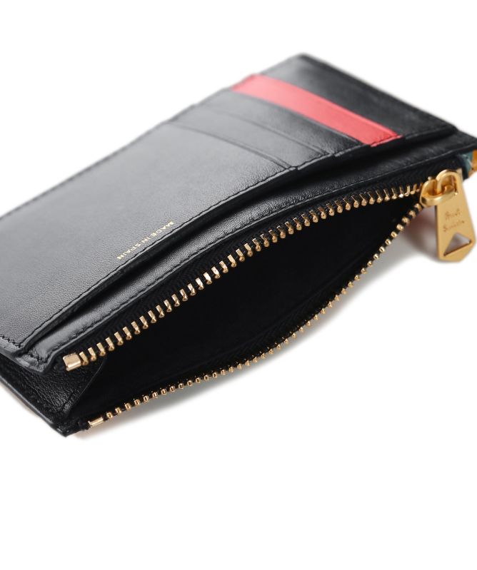 Paul Smith Swirl Print Leather Zip Wallet