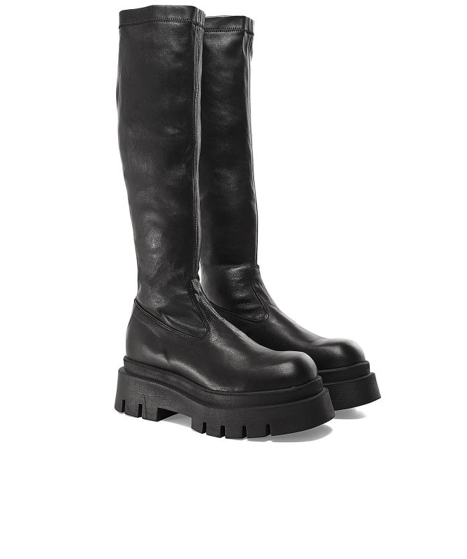 Lofina Knee Length Zip Boots